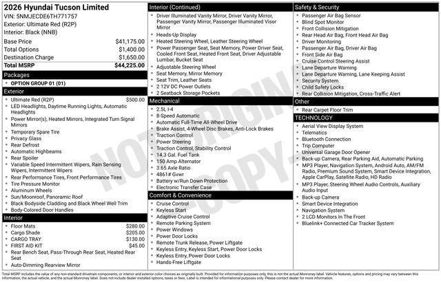 2026 Hyundai TUCSON Limited