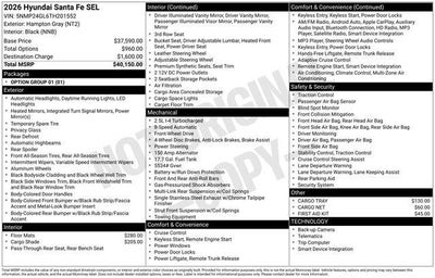 2026 Hyundai SANTA FE SEL