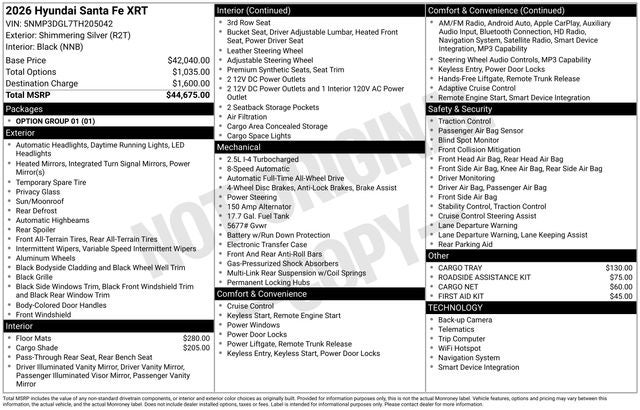 2026 Hyundai SANTA FE XRT