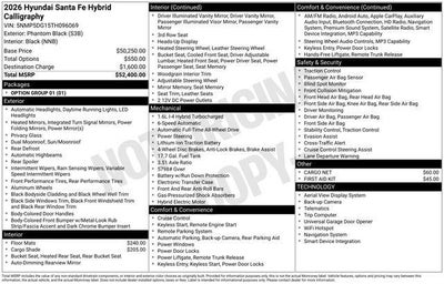 2026 Hyundai SANTA FE HYBRID Calligraphy
