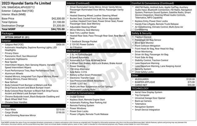 2023 Hyundai SANTA FE Limited