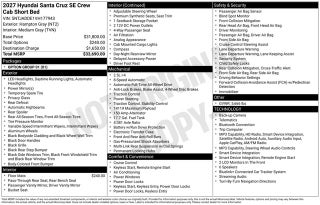 2027 Hyundai SANTA CRUZ SE