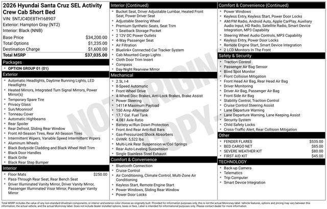 2026 Hyundai SANTA CRUZ SEL