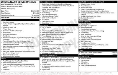 2026 Mazda Mazda CX-50 Hybrid Premium