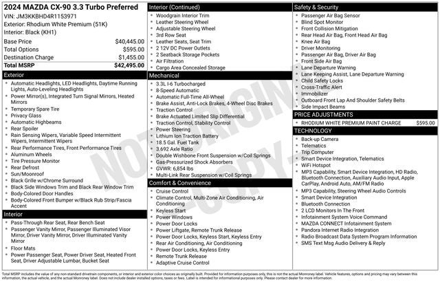 2024 Mazda Mazda CX-90 3.3 Turbo Preferred