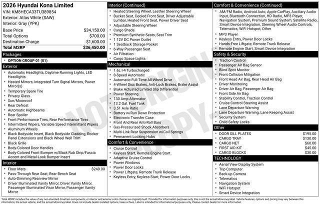 2026 Hyundai KONA Limited