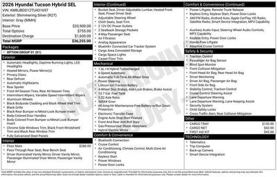 2026 Hyundai TUCSON HYBRID SEL