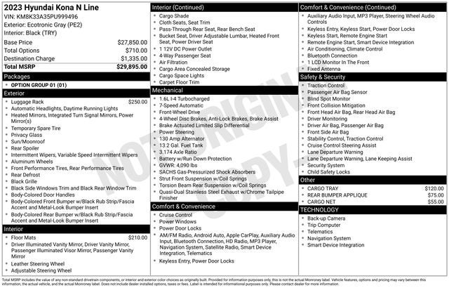 2023 Hyundai KONA N Line
