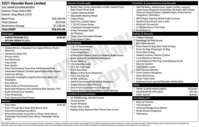 2021 Hyundai KONA Limited