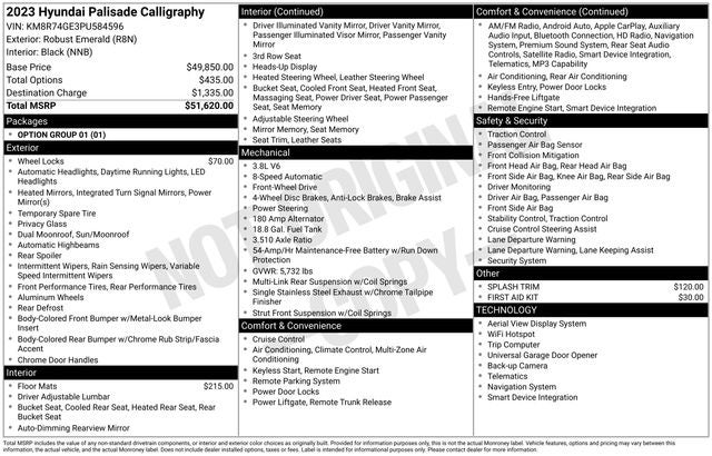 2023 Hyundai PALISADE Calligraphy