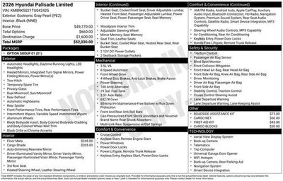 2026 Hyundai PALISADE Limited