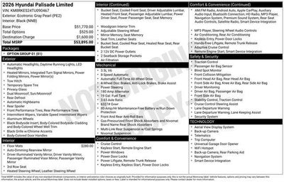 2026 Hyundai PALISADE Limited