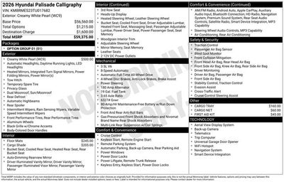 2026 Hyundai PALISADE Calligraphy