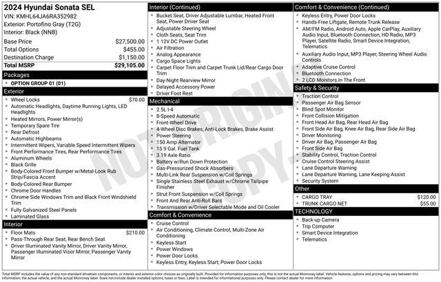 2024 Hyundai SONATA SEL