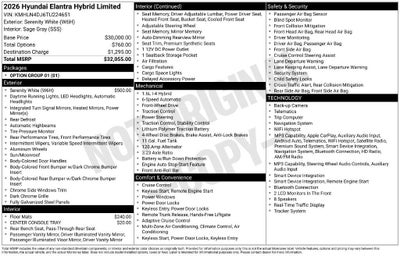2026 Hyundai ELANTRA HYBRID Limited