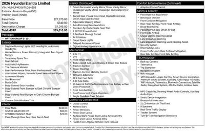 2026 Hyundai ELANTRA Limited