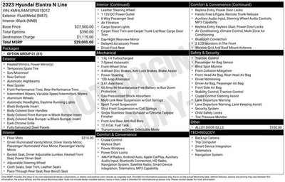 2023 Hyundai ELANTRA N Line