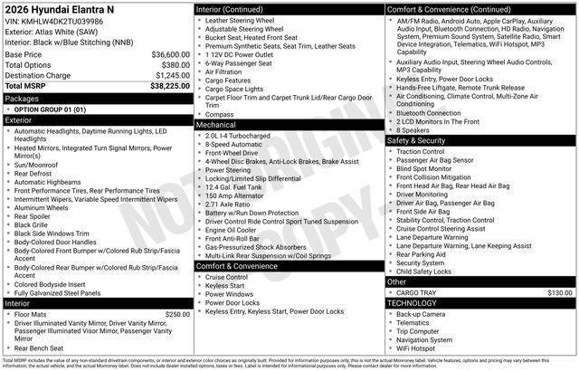 2026 Hyundai ELANTRA N Base
