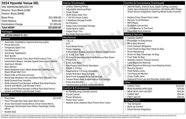 2024 Hyundai VENUE SEL