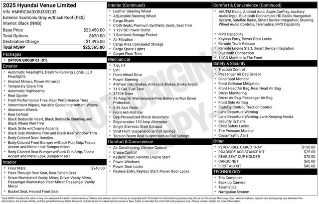 2025 Hyundai VENUE Limited