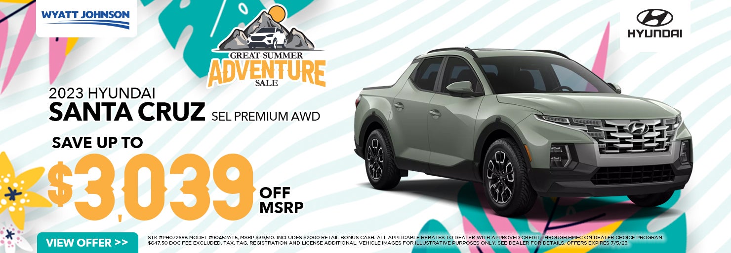 Find New Hyundai Deals Wyatt Johnson Hyundai Dealer in Clarksville