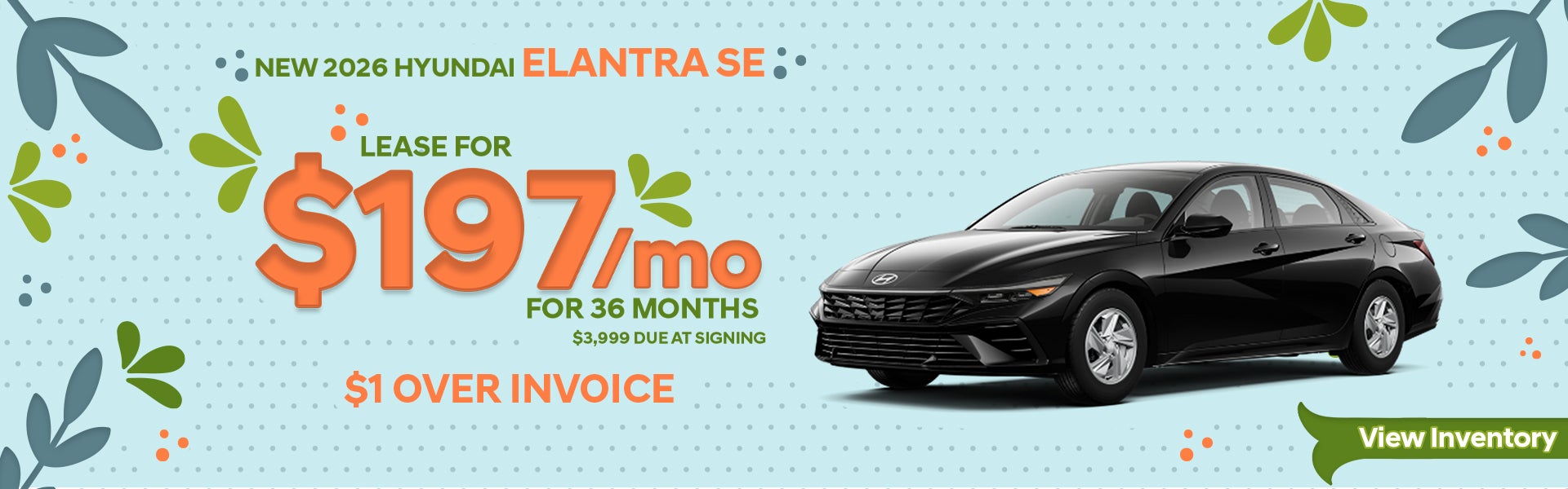 New 2026 Hyundai Elantra SE sedan at Wyatt Johnson Hyundai