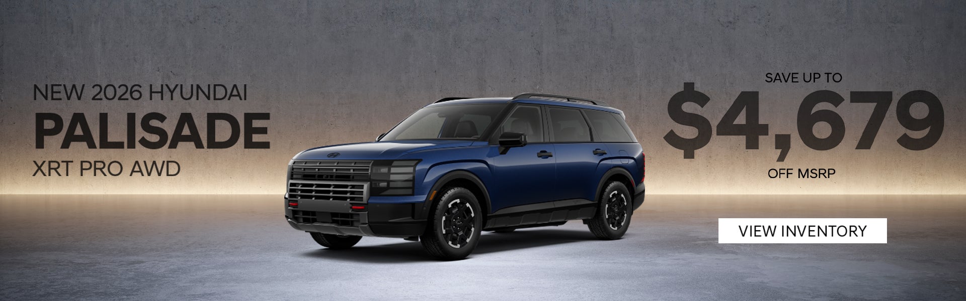 New 2026 Hyundai Palisade XRT PRO AWD