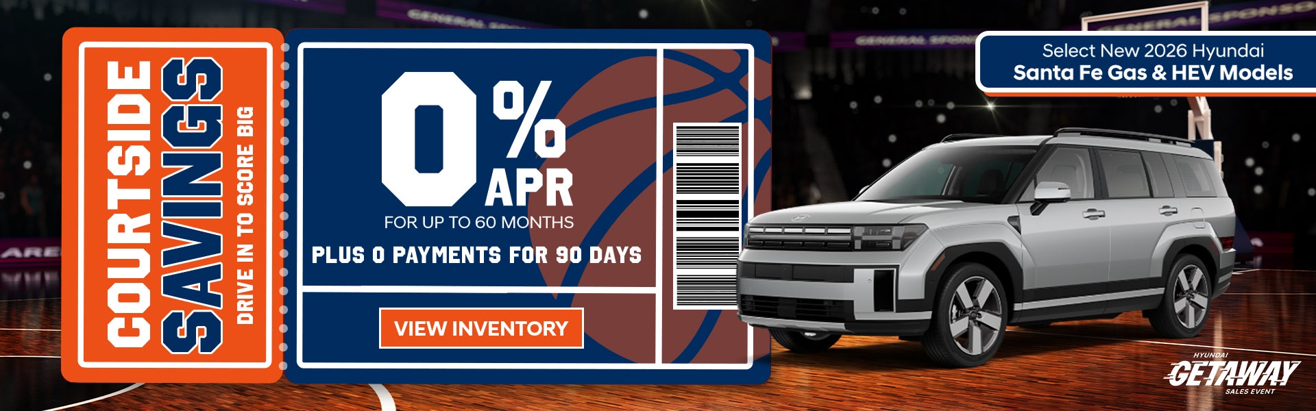 0% APR + 90 Days No Payments on 2026 Hyundai Santa Fe – Clar